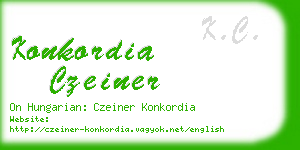 konkordia czeiner business card